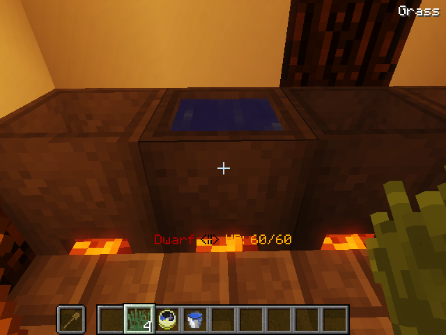 A cauldron with water in it